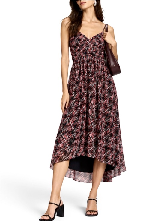 Free People Dresses & Skirts - Free People Indie Boho Grunge Sheer Mesh Overlay Crossover Midi Dress Hi Lo Sz S